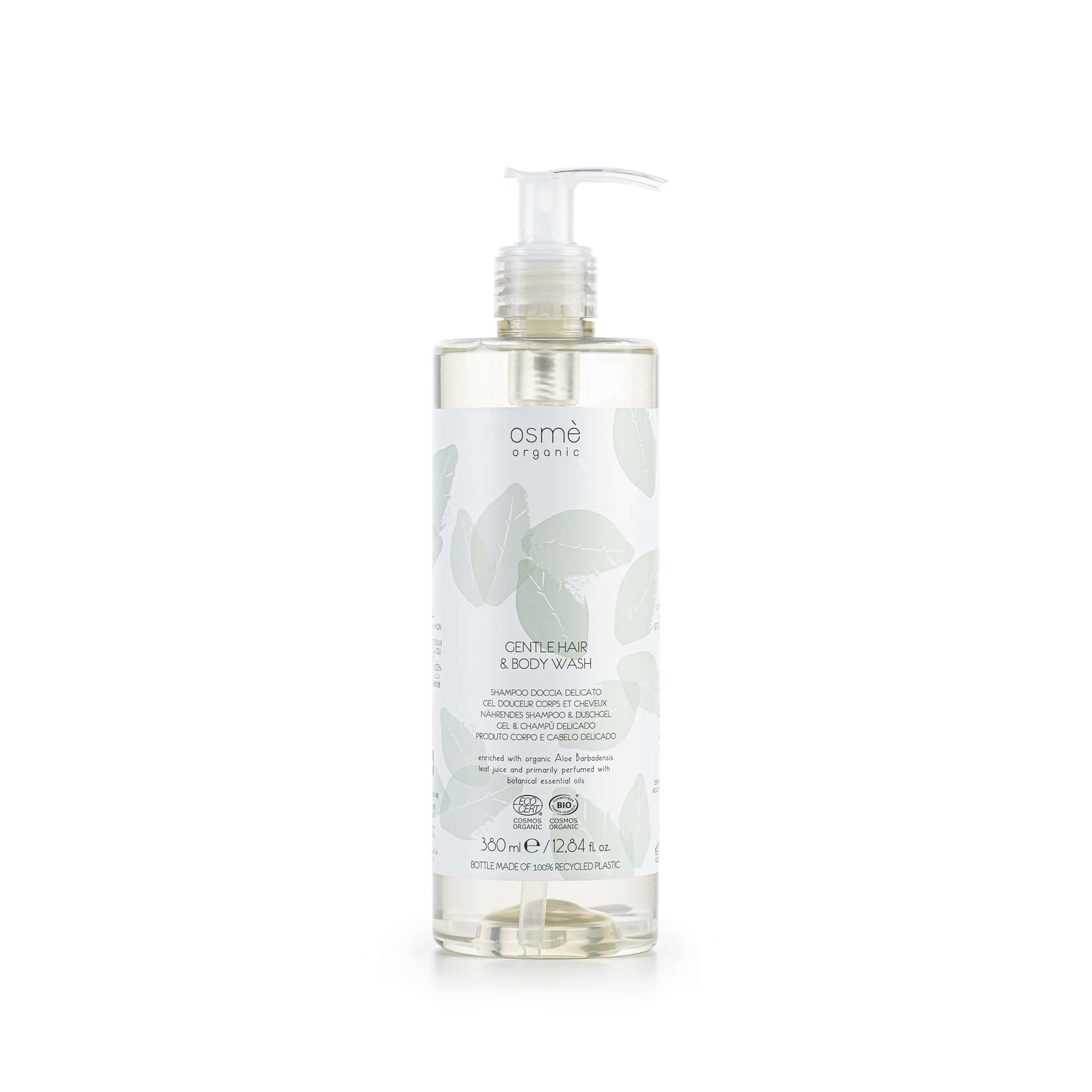 Osmè hair and body wash in a 380 ml refillable bottle