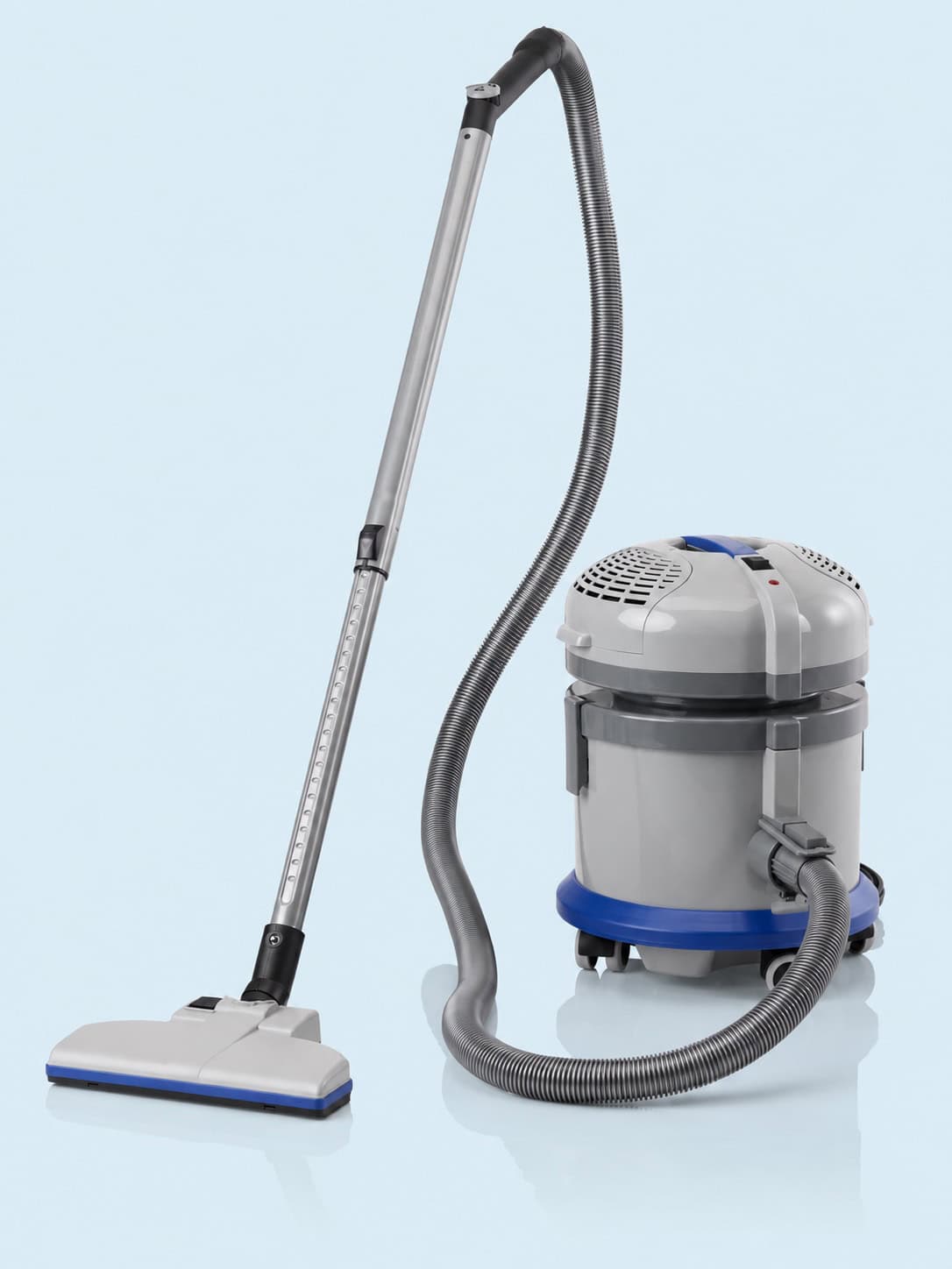 14-litre professional canister vacuum cleaner with telescopic wand and floor tool