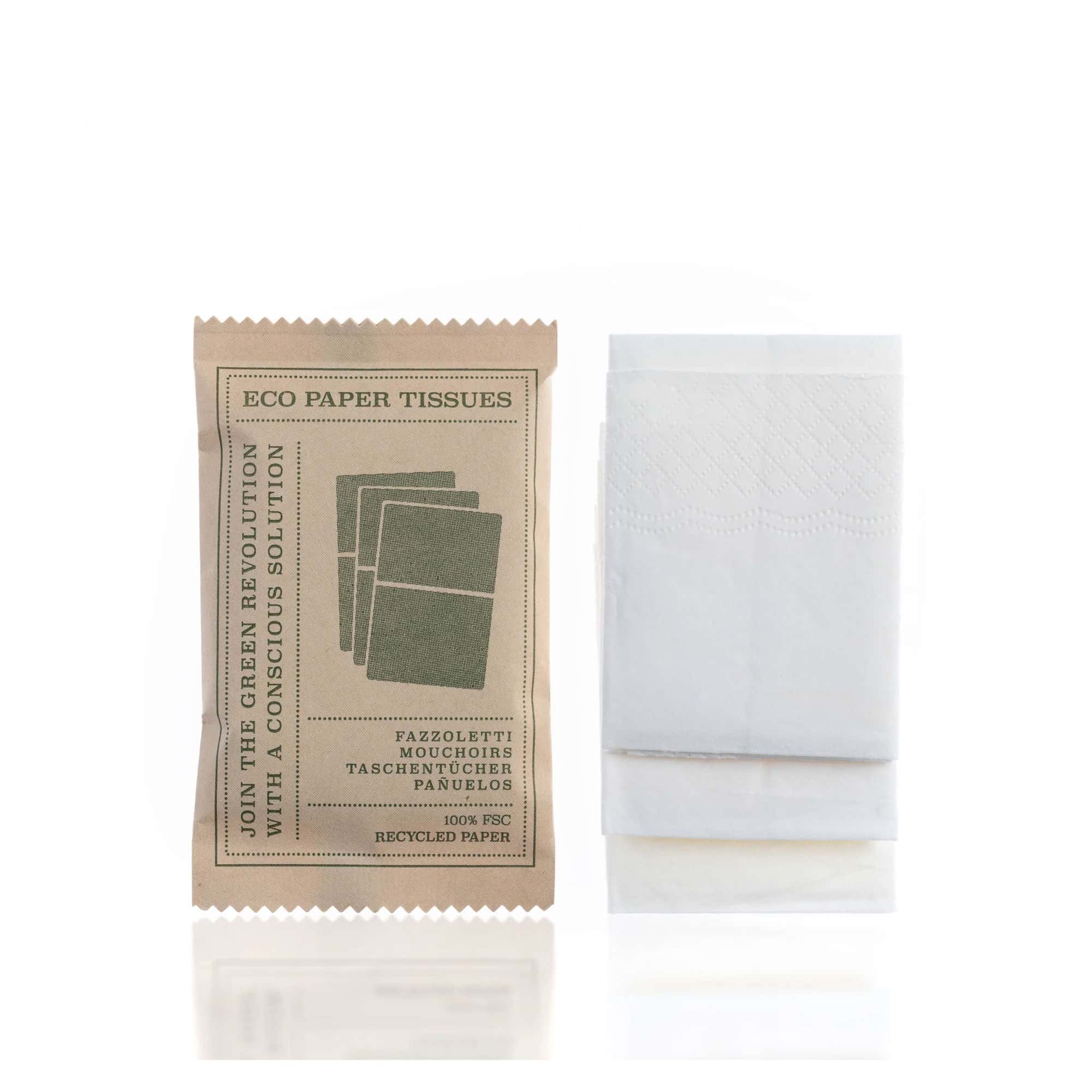 Fazzoletti di carta Eco Elements con confezione in carta kraft